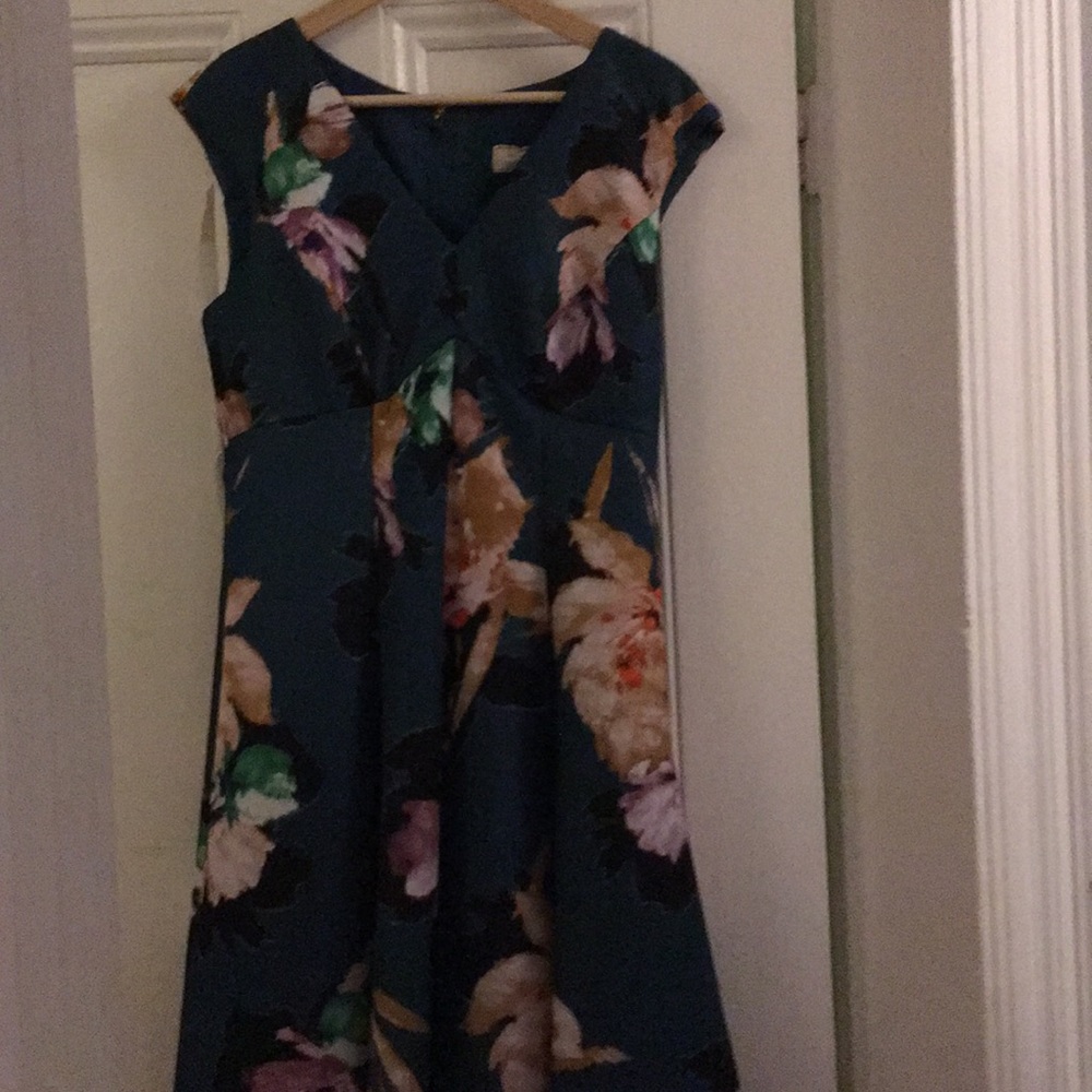 Beautiful Anthropologie flared dressy-dress!